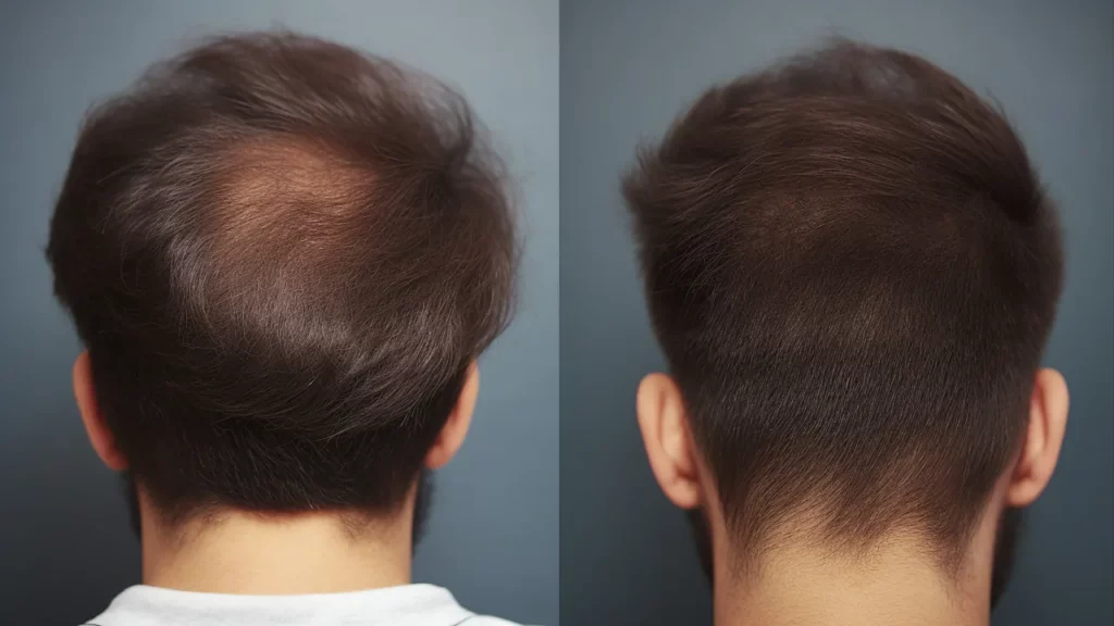 hair transplant 7 months of hair growth