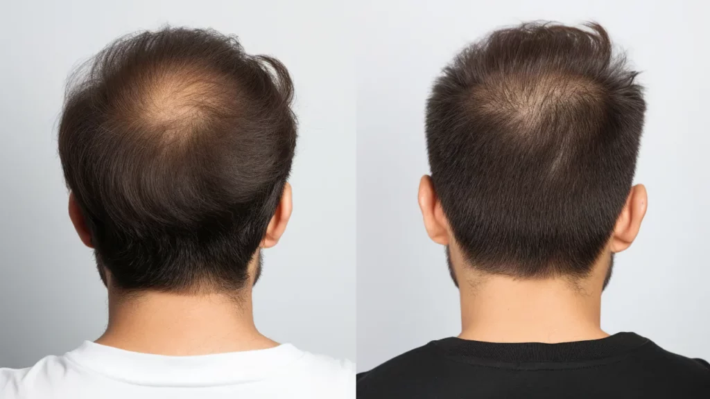 how much hair growth you expect in 4 months